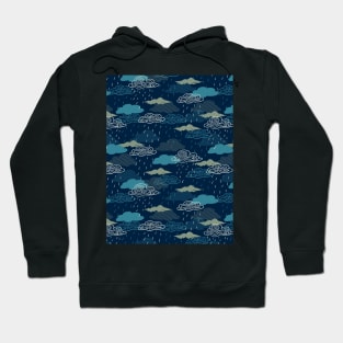 Dark Rainy Day Pattern Design Hoodie